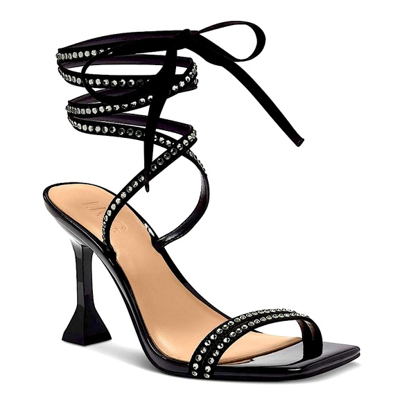 INC International Concepts Shoes - NWOT INC international Concepts Bradki sandals Rhinestone Square Toe Lace up 5.5